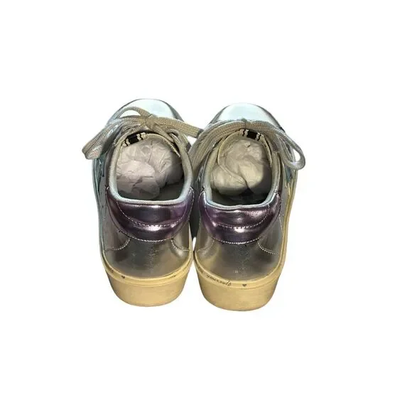 Shu Shop Metallics- Petula Faux Leather Sneaker - Size 7 - Picture 5 of 10